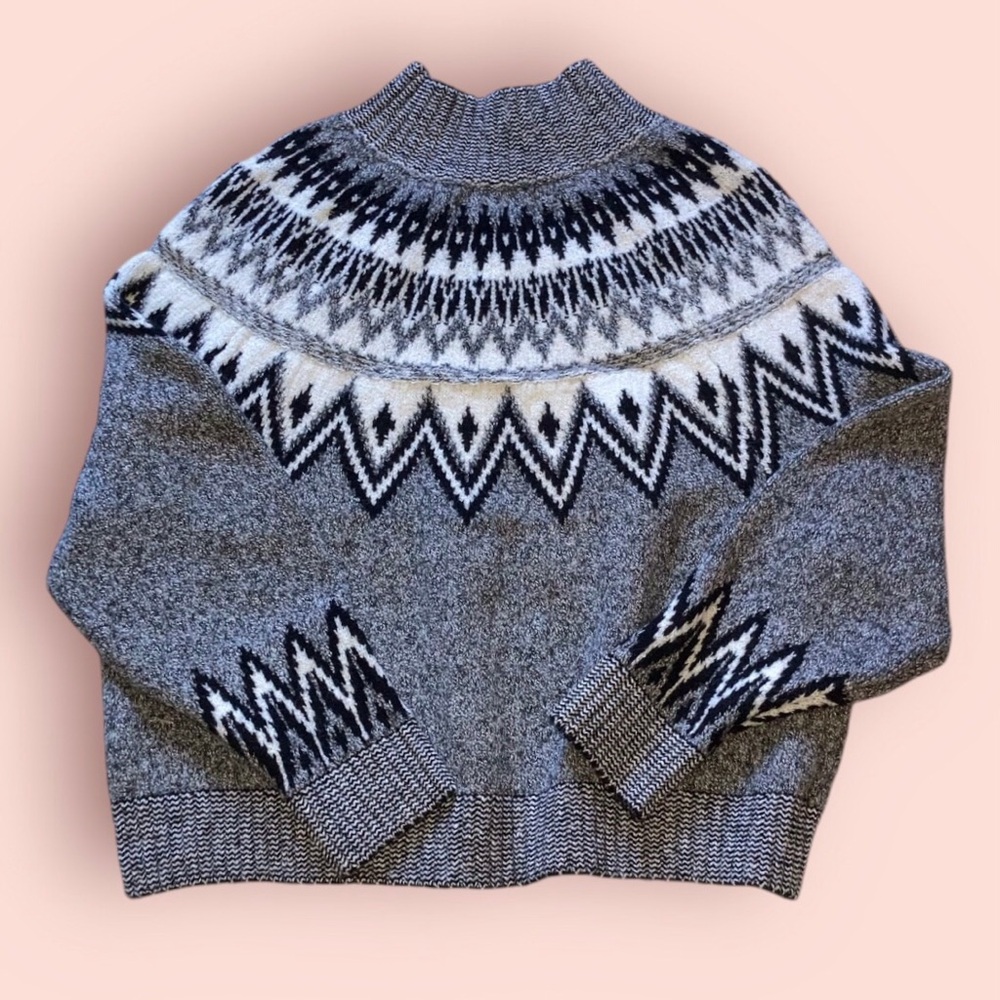 Old Navy Winter Fair Isle Alpine Pullover Sweater Size L